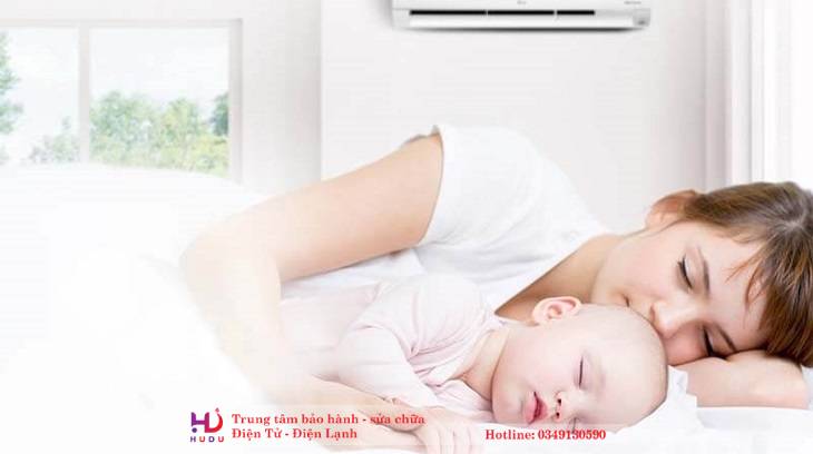 Nhà có trẻ nhỏ thì nên để điều hòa khoảng 25 - 26 độ